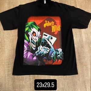Black Joker's Wild Batman tee batman men’s large
